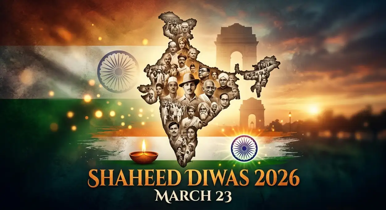 Free Download Shaheed Diwas 2026 Creative Poster Background - High Quality Shaheed Diwas 2026 Background Image