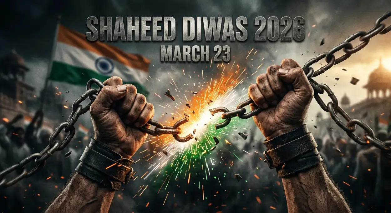 Free Download Shaheed Diwas 2026 Patriotic Poster With Text - High Quality Shaheed Diwas 2026 Image