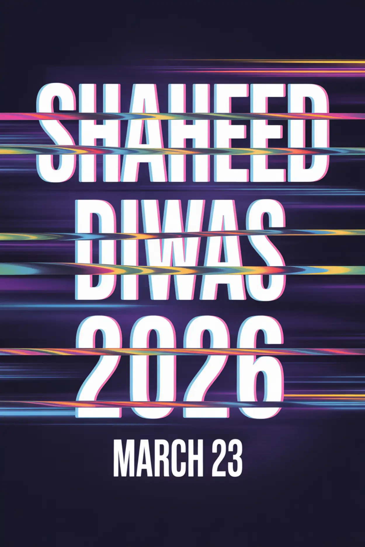 Free Download Shaheed Diwas 2026 Poster With Slogan - High Quality Shaheed Diwas 2026 Image