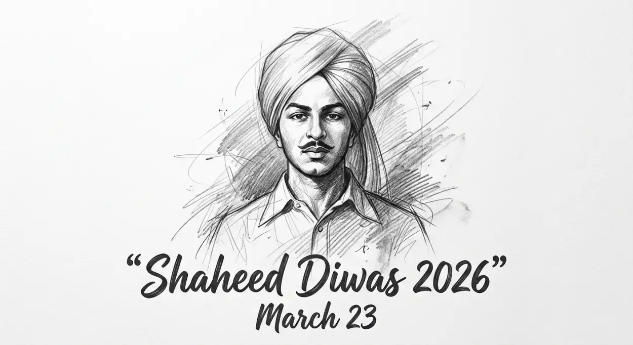 Free Download Shaheed Diwas 2026 Quotes For Students - High Quality Shaheed Diwas 2026 Image