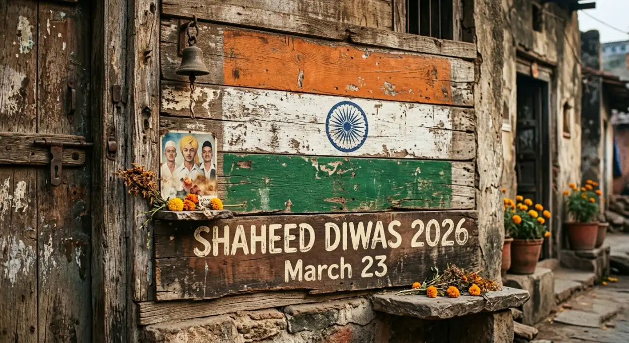 Free Download Shaheed Diwas 2026 Remembrance Poster - High Quality Shaheed Diwas 2026 Image