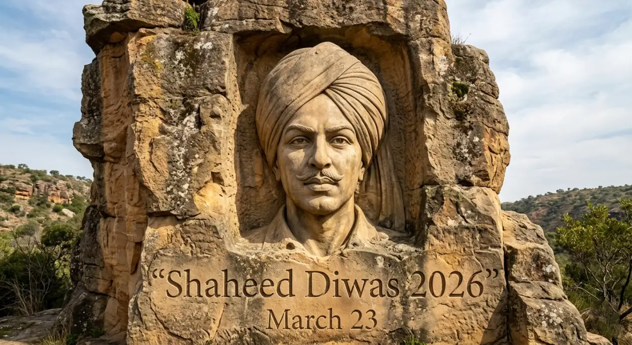 Free Download Shaheed Diwas 2026 Tribute Quotes English - High Quality Shaheed Diwas 2026 Image