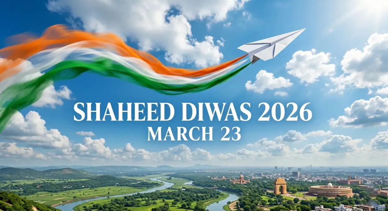 Free Download Shaheed Diwas 2026 Wishes Messages In Hindi - High Quality Shaheed Diwas 2026 Image