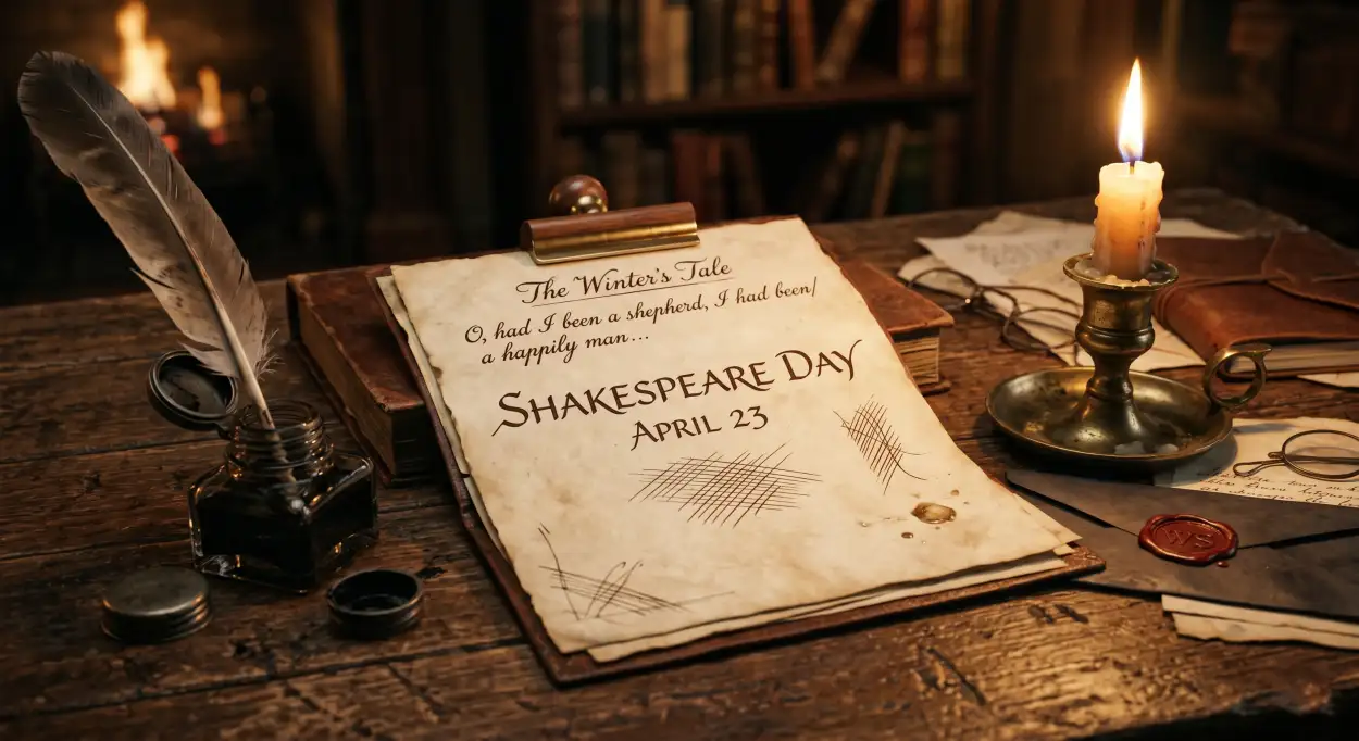 Free Download Shakespeare Day Activities In School Ideas - High Quality William Shakespeare Day 2026 Image