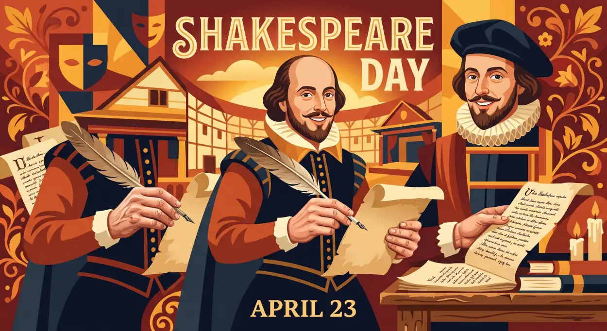Free Download Shakespeare Day Content Marketing Ideas - High Quality William Shakespeare Day 2026 Image
