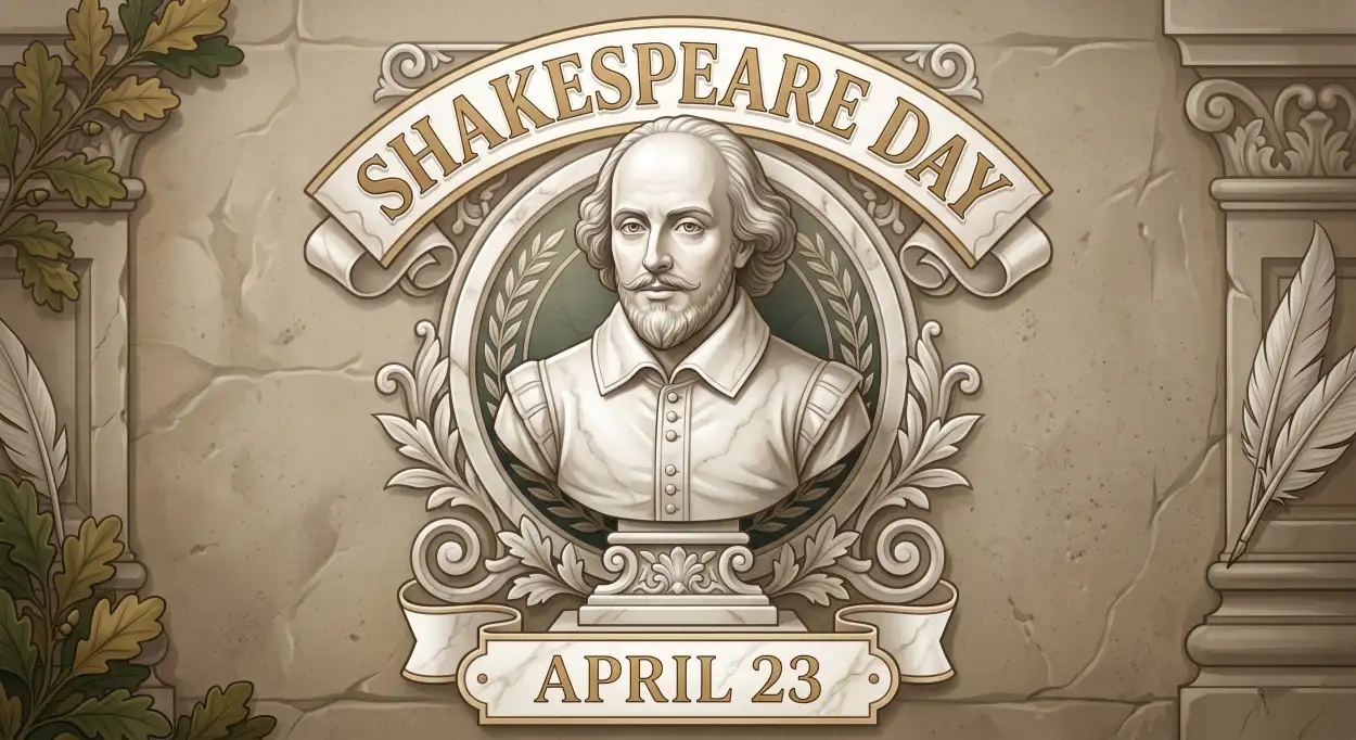 Free Download Shakespeare Day Digital Art Concepts - High Quality William Shakespeare Day 2026 Image