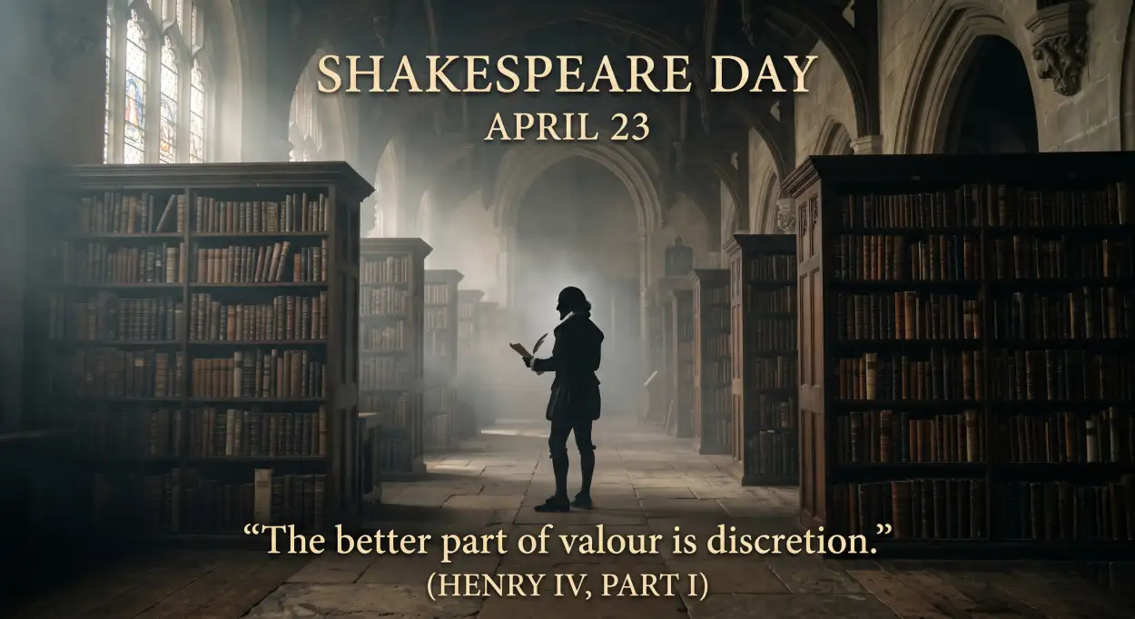 Free Download Shakespeare Day English Literature Content Ideas - High Quality William Shakespeare Day 2026 Image
