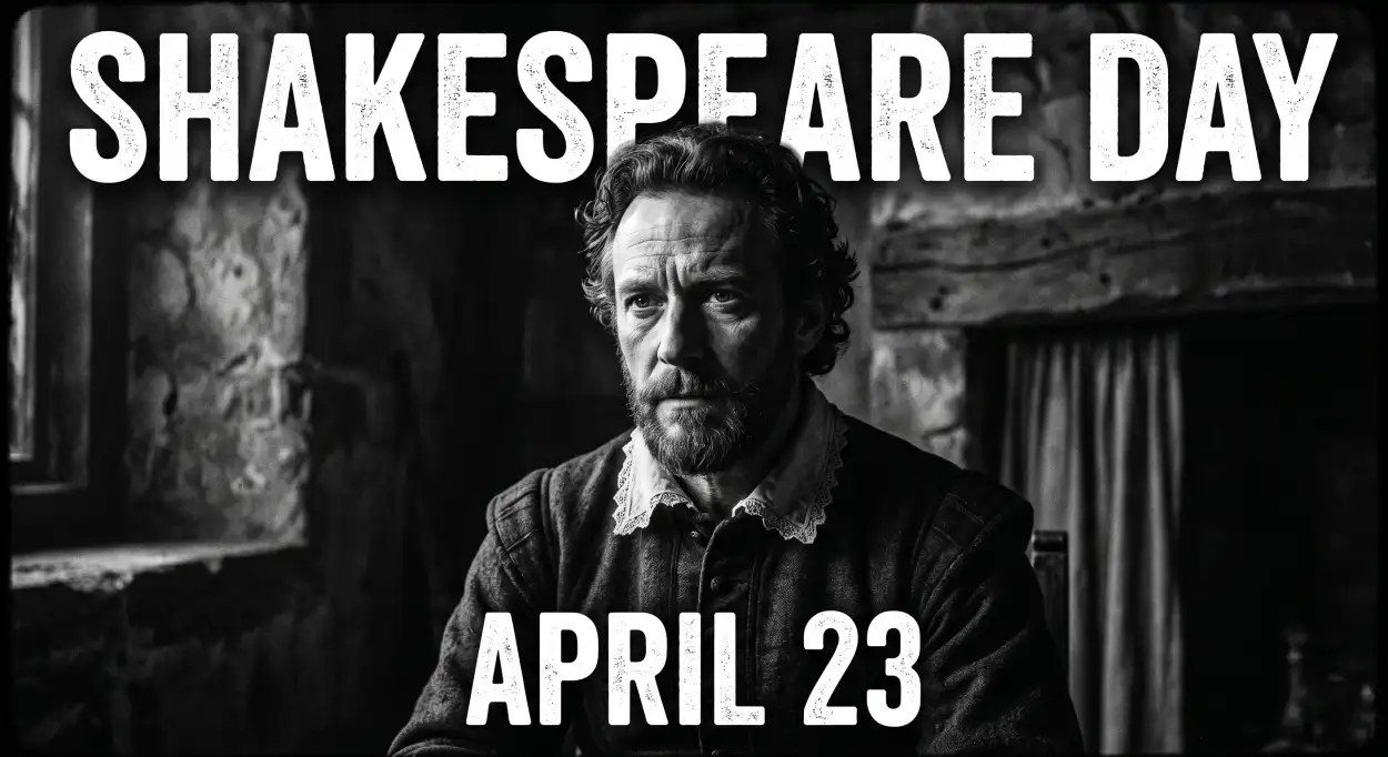Free Download Shakespeare Day Facebook Post Ideas 2026 - High Quality William Shakespeare Day 2026 Image