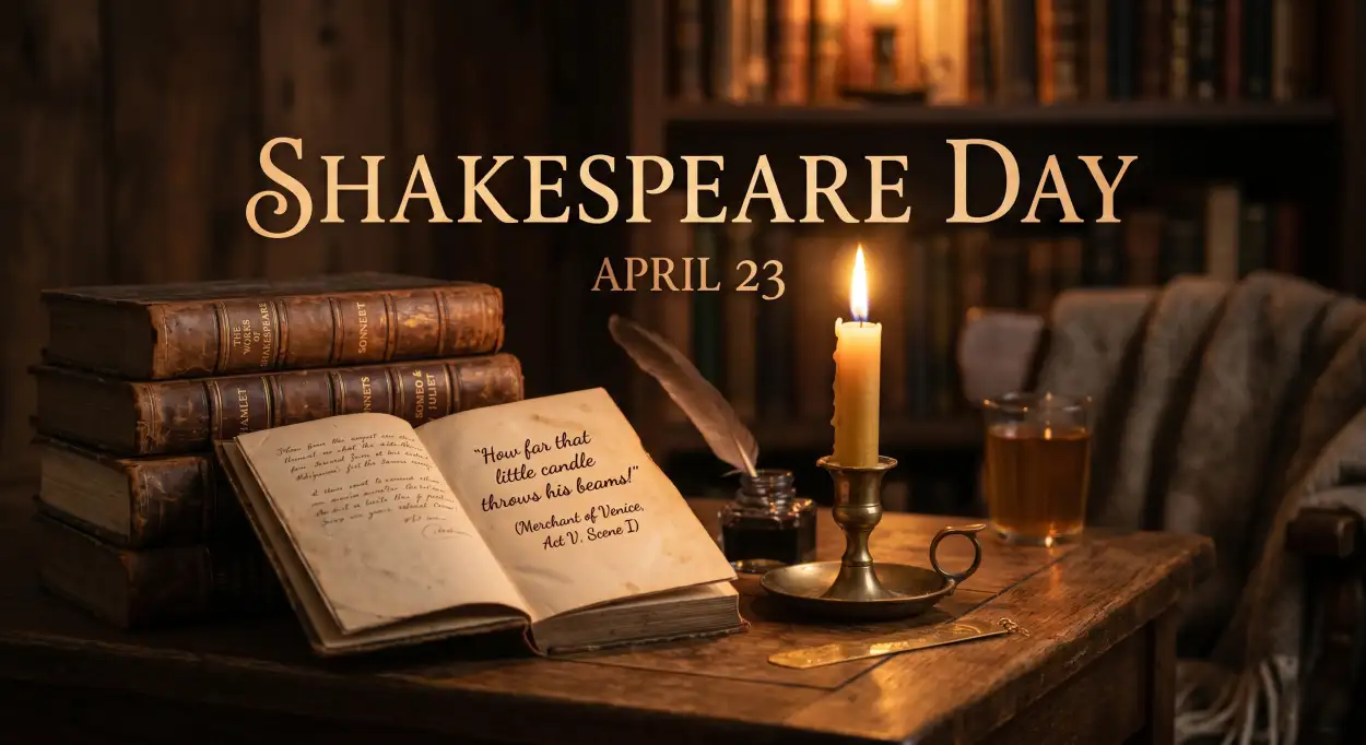 Free Download Shakespeare Day Facts And Information - High Quality William Shakespeare Day 2026 Image