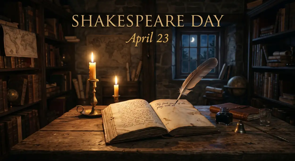 Free Download Shakespeare Day Website Content Ideas - High Quality William Shakespeare Day 2026 Image