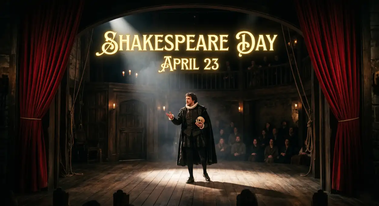 Free Download Shakespeare Day Whatsapp Status Video Hd - High Quality William Shakespeare Day 2026 Image