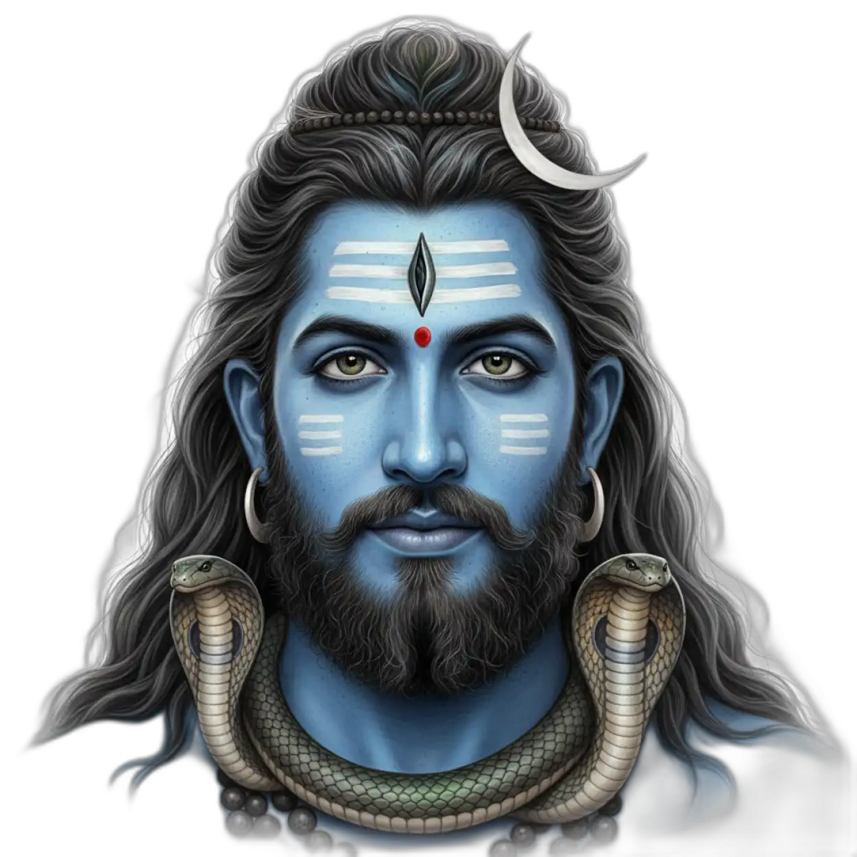 Free Download Shiv Ji Png Artistic Style - High Quality Lord Shiva Png PNG Image