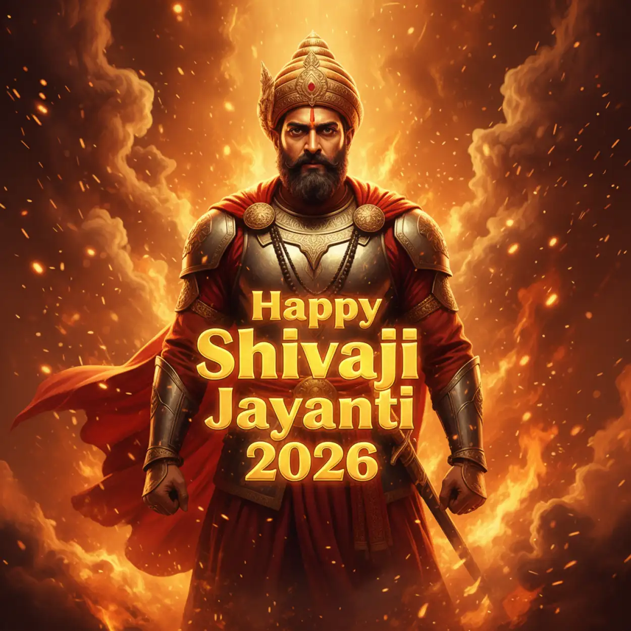 Free Download Shivaji Jayanti 2026 Status With Fire Effects - High Quality Shivaji Jayanti Whatsapp Status 2026 Background