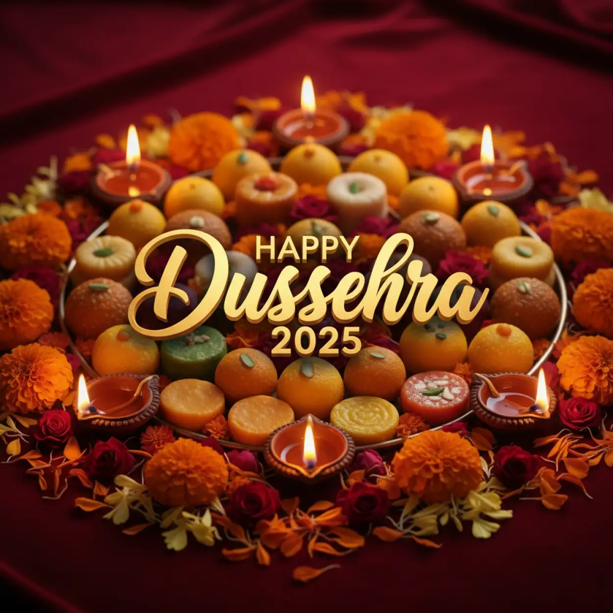 Free Download Short And Sweet Dussehra 2025 Wishes - High Quality Happy Dussehra 2025 Image