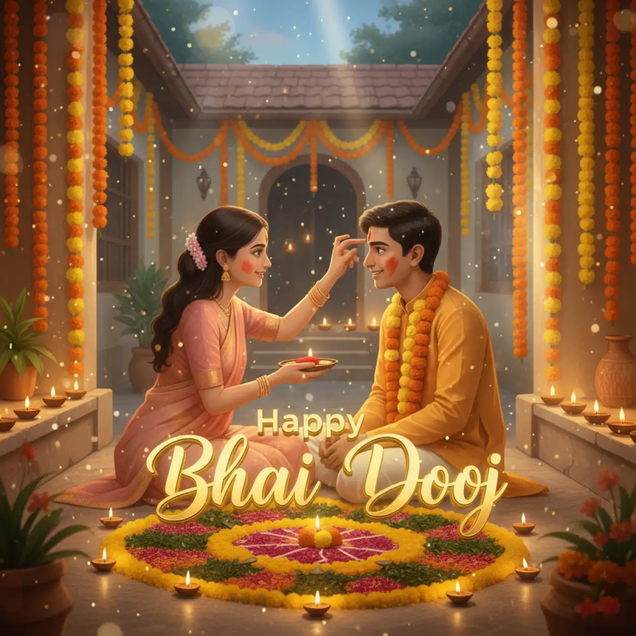 Short And Sweet Happy Bhai Dooj 2025 Wishes Messages - Royalty Free Happy Bhai Dooj 2025 Wishes Image | Pngmagic Free Download Short And Sweet Happy Bhai Dooj 2025 Wishes Messages - High Quality Happy Bhai Dooj 2025 Wishes Background