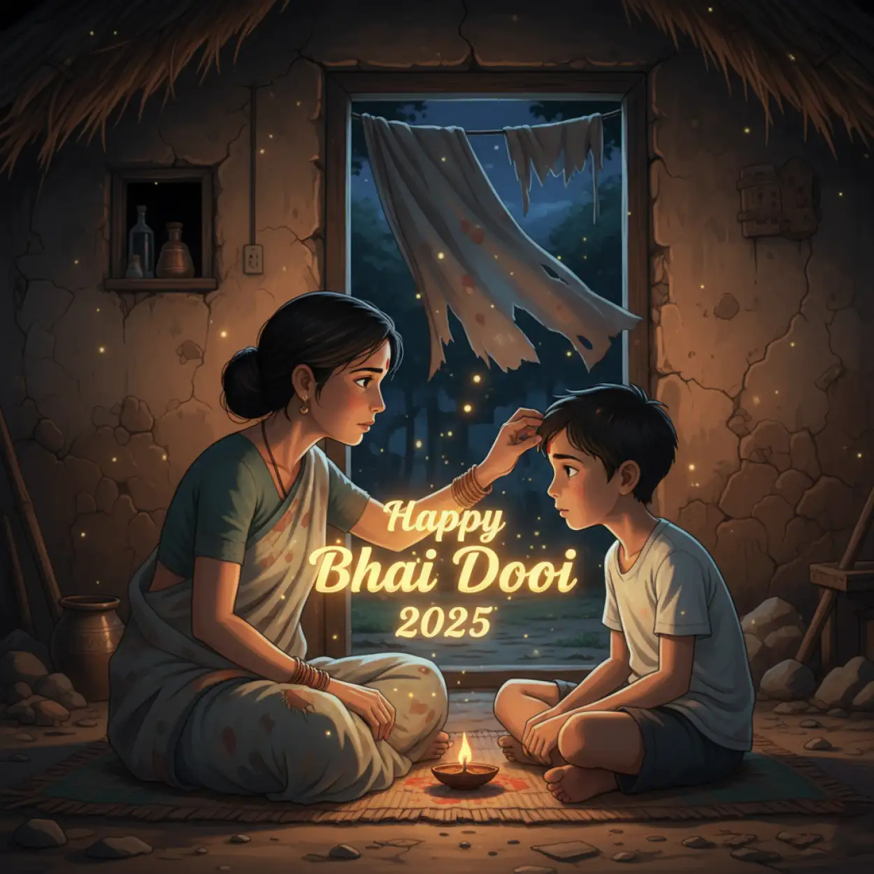 Free Download Short Bhai Dooj 2025 Wishes For Status Update - High Quality Happy Bhai Dooj 2025 Wishes Background
