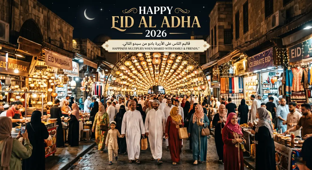 Free Download Short Happy Eid Al Adha Quotes And Wishes - High Quality Happy Eid Al Adha With Quotes Image