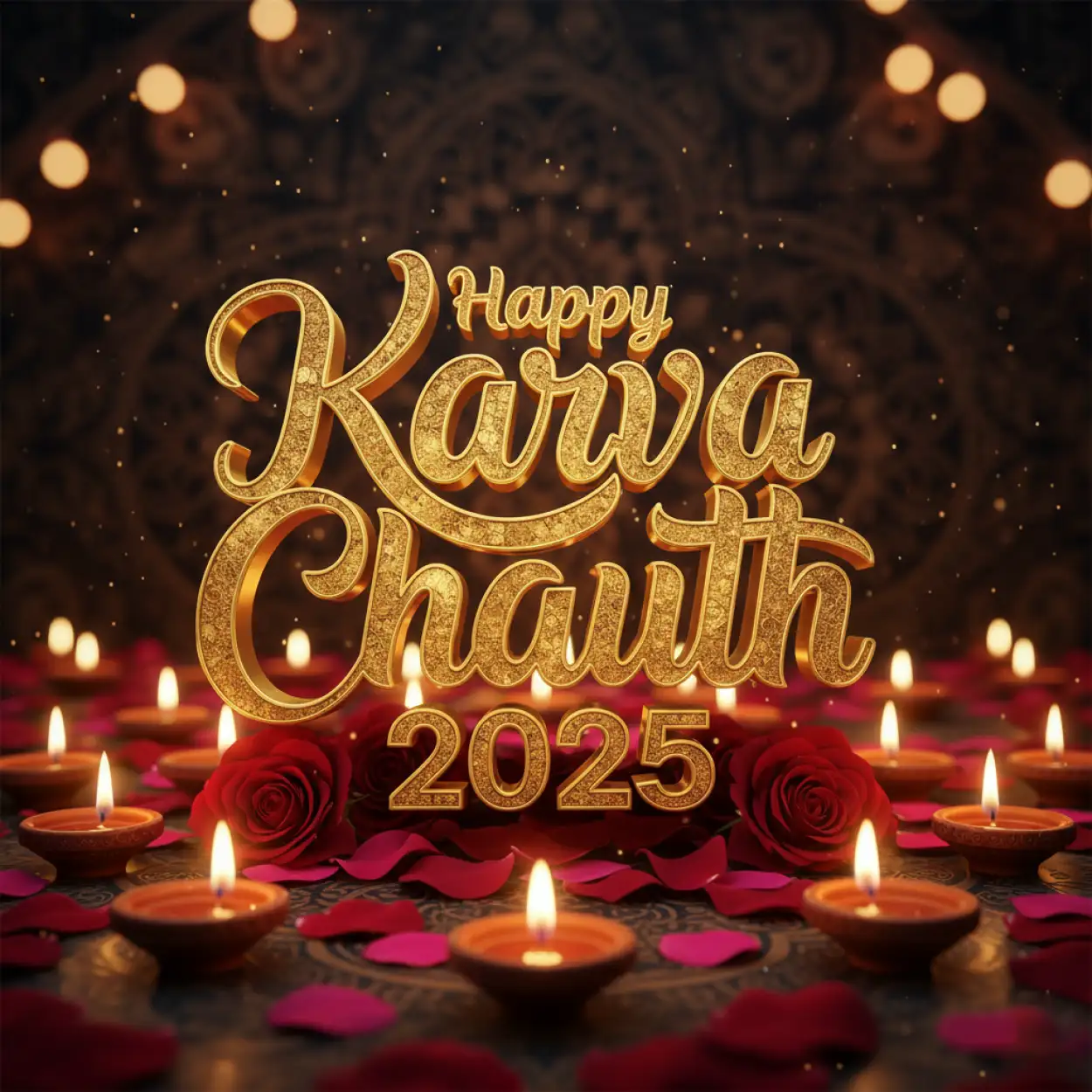 Free Download Short Karva Chauth 2025 Caption For Instagram - High Quality Happy Karva Chauth 2025 Background