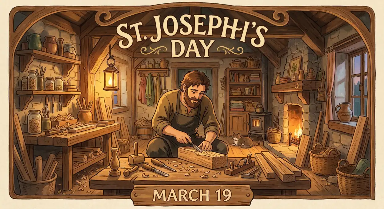 Free Download Short St Josephs Day Greetings Text - High Quality St Josephs Day 2026 Date And Significance Image