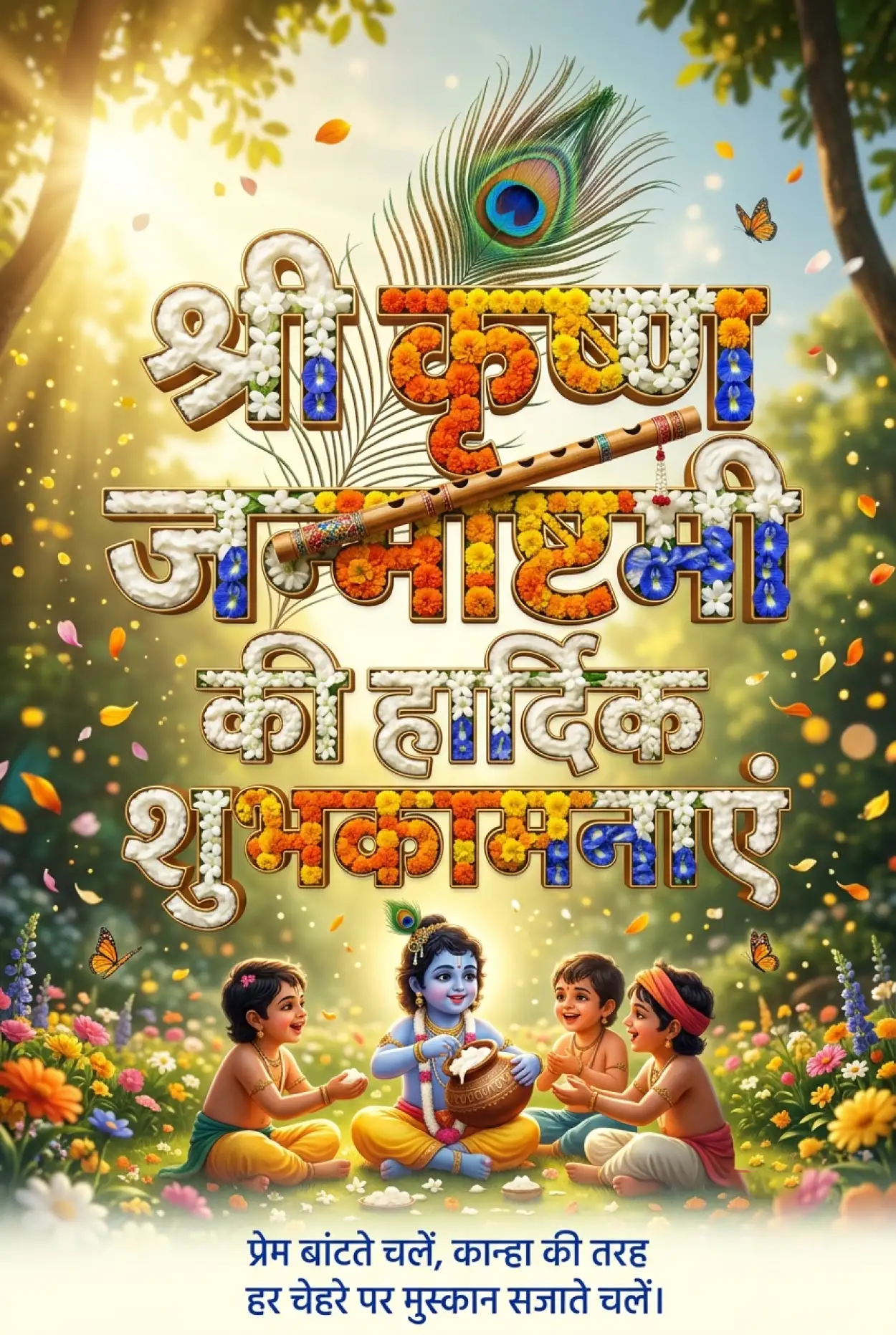 Free Download Shri Krishna Janmashtami Ki Hardik Shubhkamnaye 2026 In Hindi - High Quality Shri Krishna Janmashtami Ki Hardik Shubhkamnaye In Hindi Image