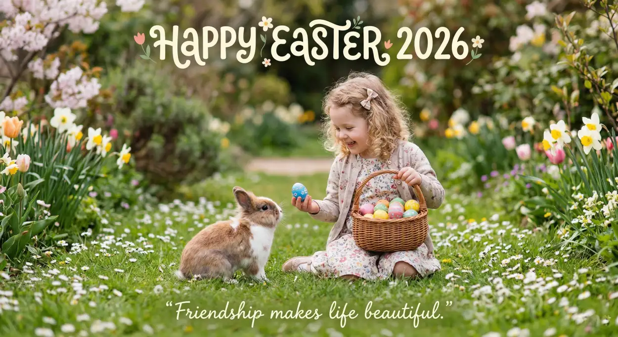 Free Download Silly Easter 2026 Messages For Friends - High Quality Happy Easter 2026 Image