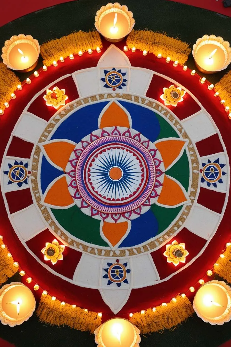 Simple Republic Day Rangoli Patterns For Kids - Royalty Free Republic Day Rangoli Image | Pngmagic Free Download Simple Republic Day Rangoli Patterns For Kids - High Quality Republic Day Rangoli Background