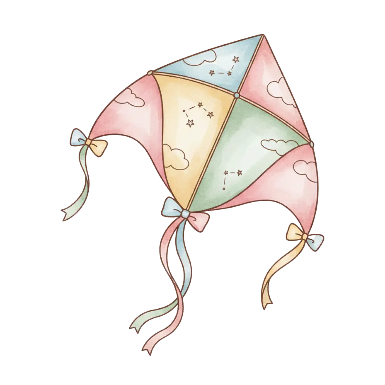 Free Download Single Flying Kite Png Clean Cutout - High Quality Kite Png Transparent PNG