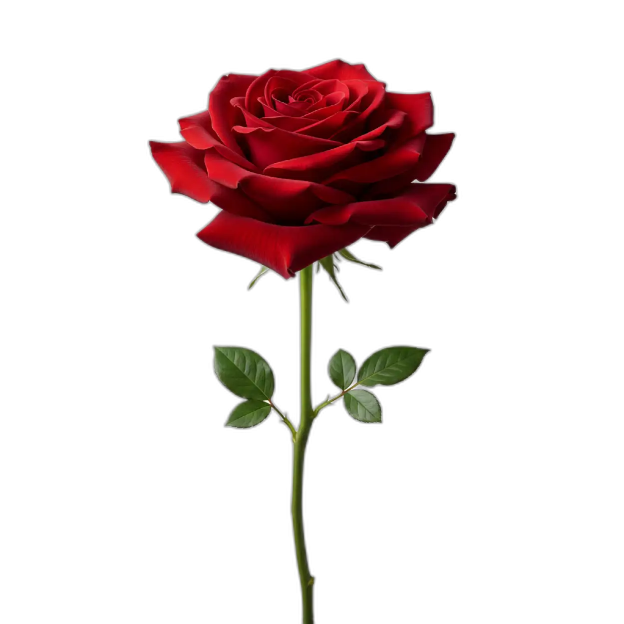 Free Download Single Red Rose Png Without Background Hd Quality - High Quality Rose Png PNG Image