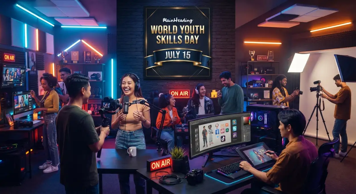 Free Download Skill Training Workshop Banner - High Quality World Youth Skills Day 2026 Image