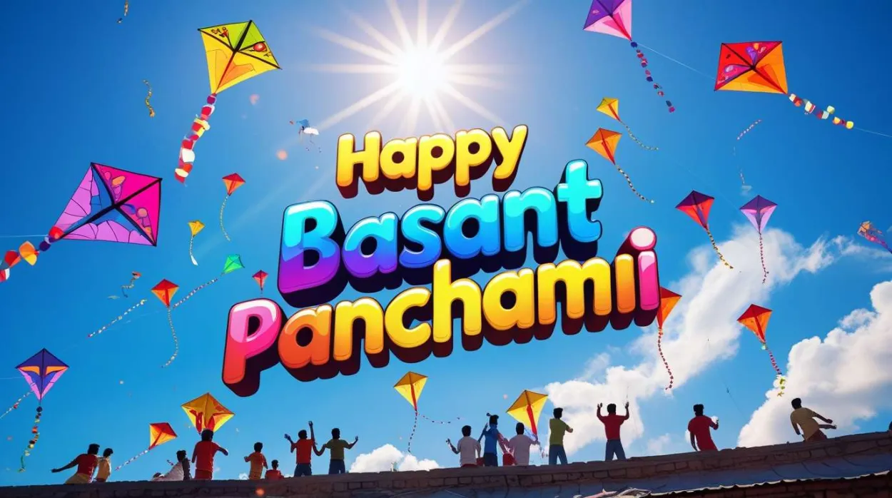 Sky Full Of Kites Basant Panchami Wallpaper - Royalty Free Happy Basant Panchami Image | Pngmagic Free Download Sky Full Of Kites Basant Panchami Wallpaper - High Quality Happy Basant Panchami Background