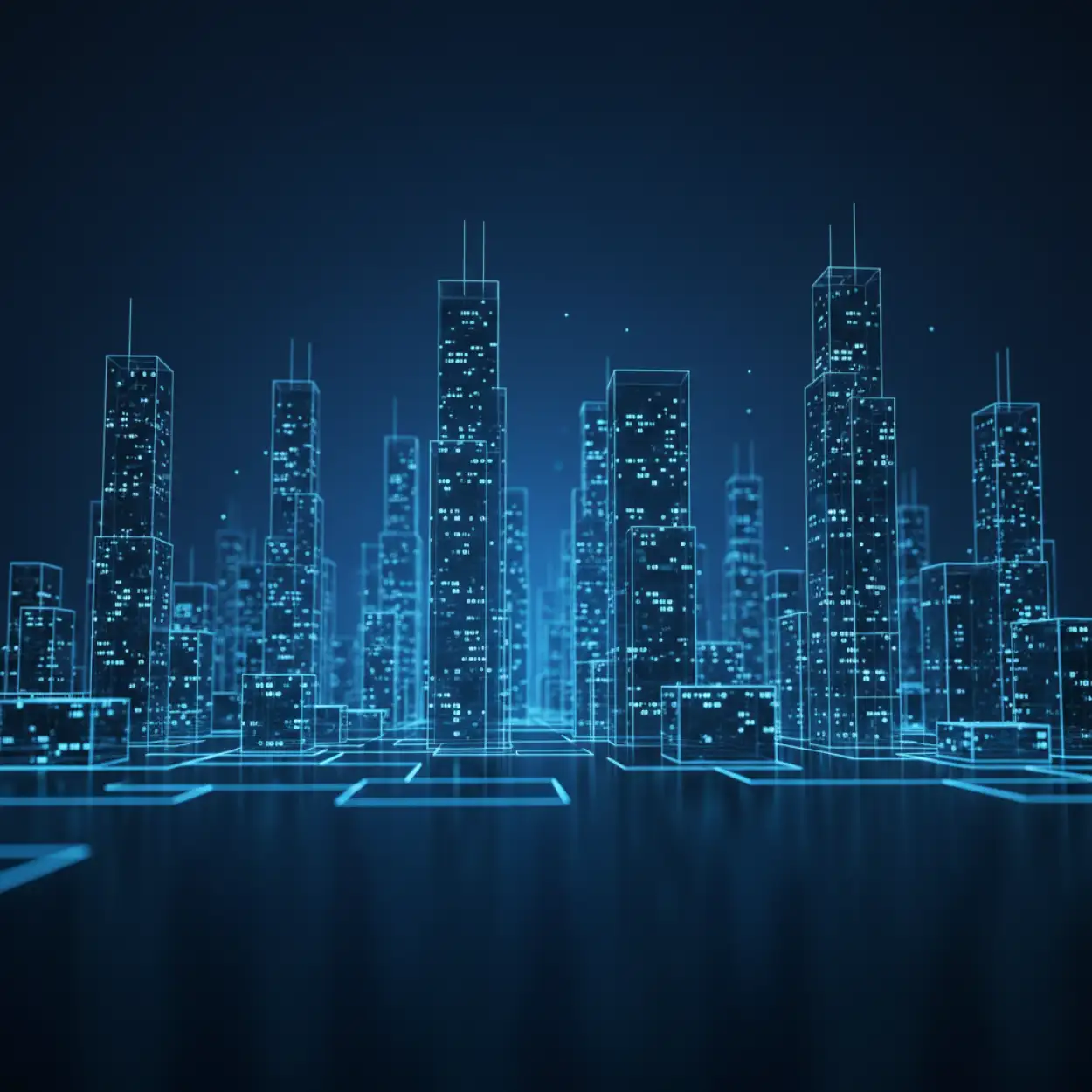 Free Download Smart City Technology Background - High Quality Tech Background Background