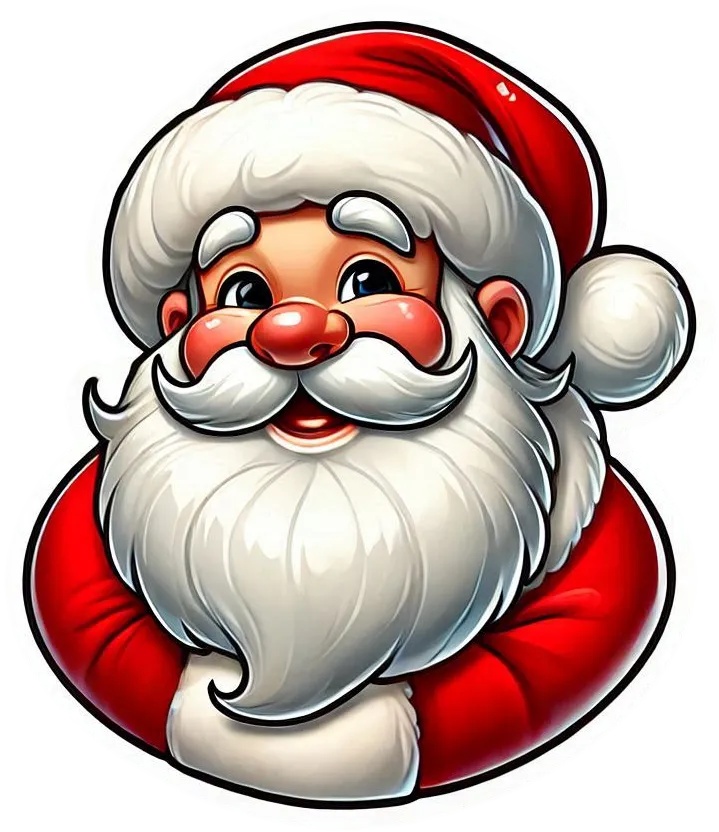 Free Download Smiling Santa Claus Png For Festive Templates - High Quality Smiling Santa Claus Png PNG Image
