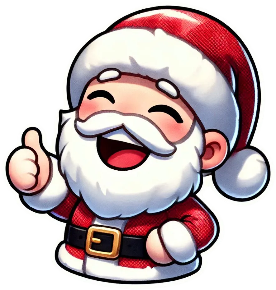 Free Download Smiling Santa Claus Png With Candy Canes And Gifts - High Quality Smiling Santa Claus Png PNG Image