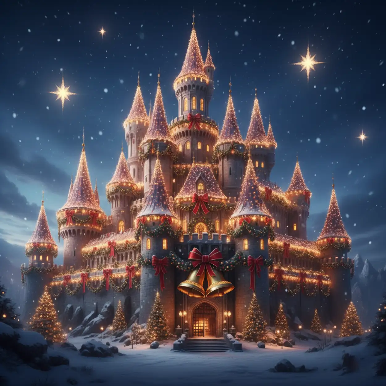 Free Download Snow Falling Merry Christmas Background Wallpaper - High Quality Merry Christmas Background Background