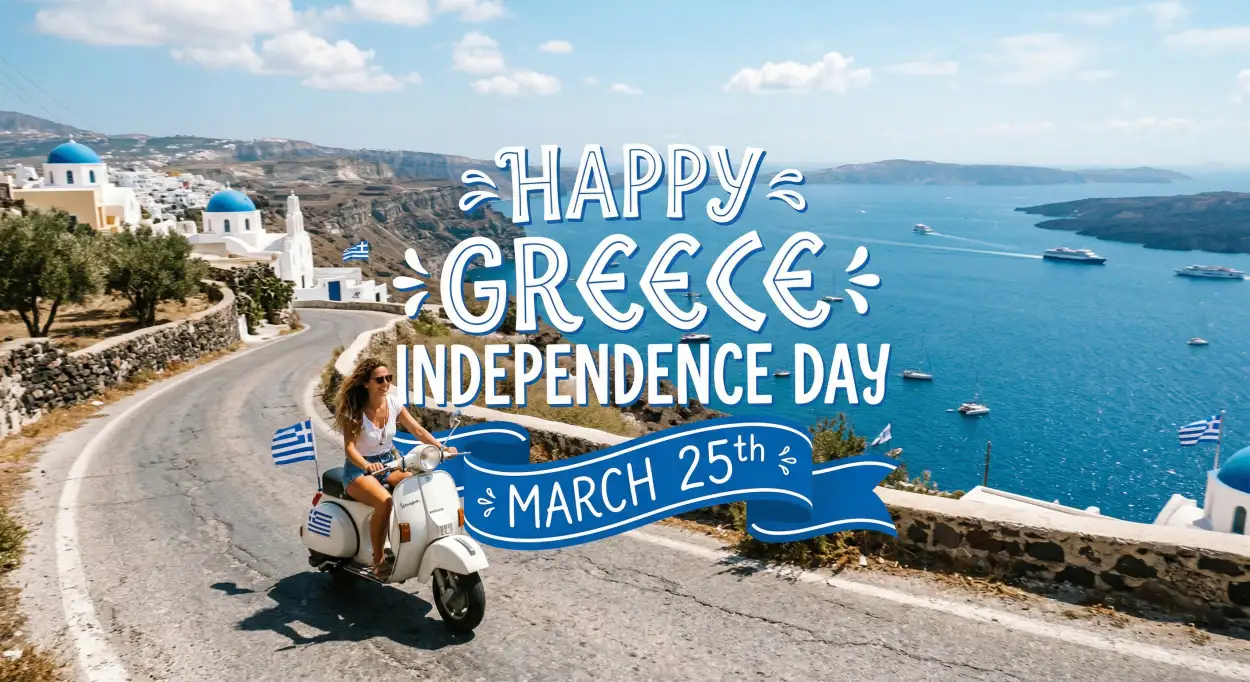 Free Download Social Media Post Ideas Greece Independence Day - High Quality Happy Greece Independence Day 2026 Image