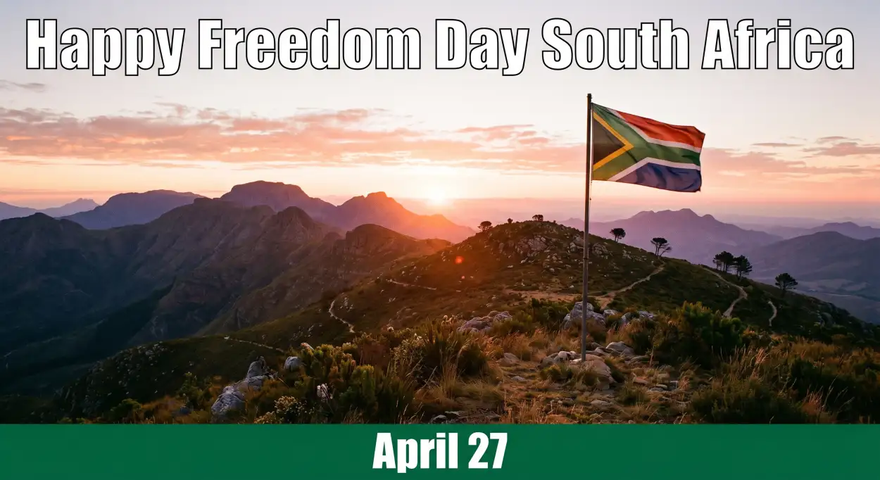 Free Download South Africa Freedom Day 2026 Instagram Captions Quotes - High Quality Happy Freedom Day South Africa Wishes 2026 Image