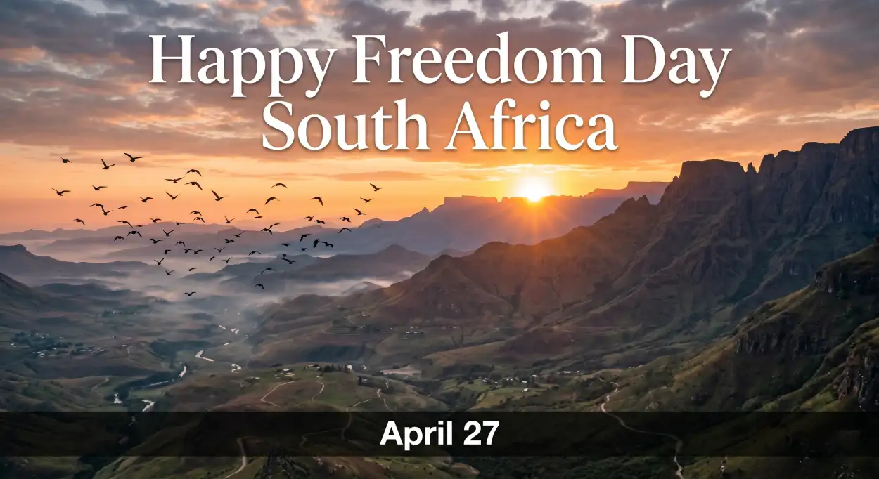 Free Download South Africa Freedom Day Wishes Quotes Captions Images 2026 - High Quality Happy Freedom Day South Africa Wishes 2026 Image