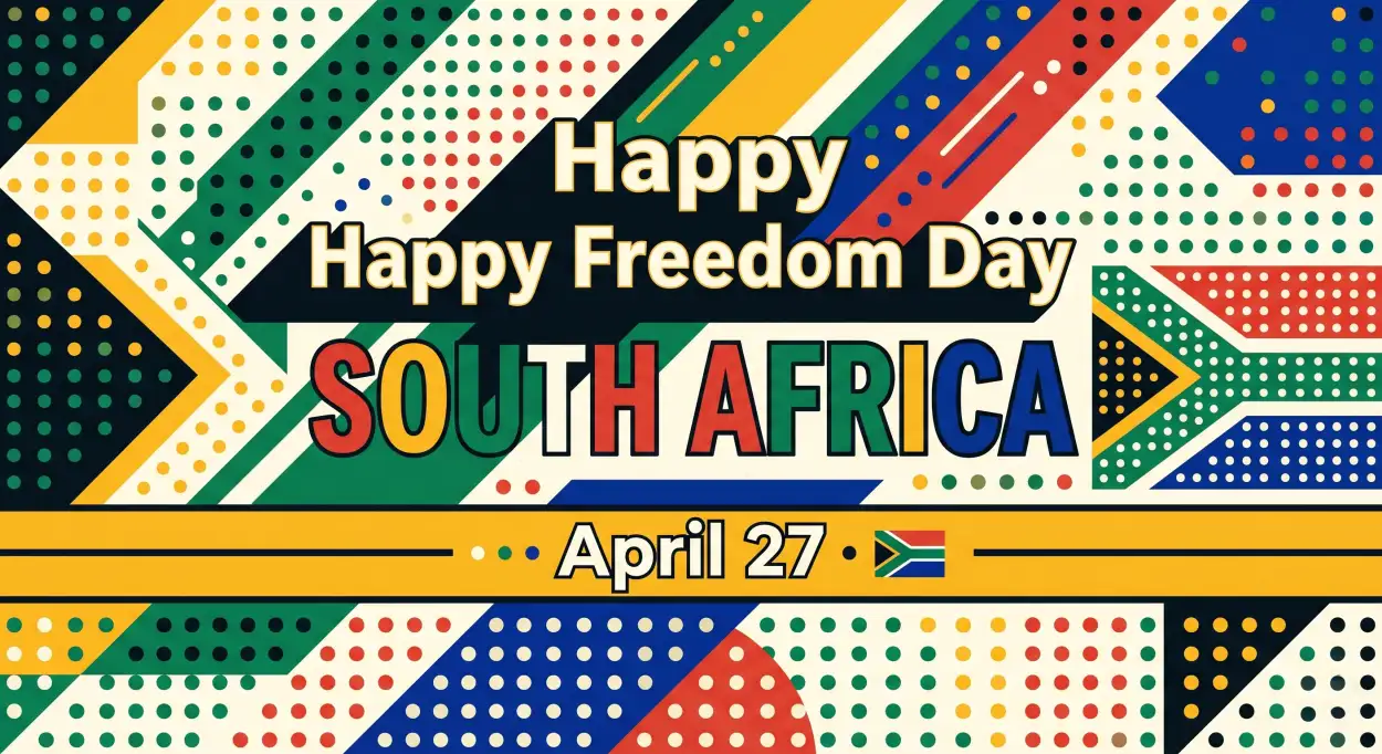 Free Download South Africa Freedom Day Wishes Quotes Captions Poster 2026 - High Quality Happy Freedom Day South Africa Wishes 2026 Image