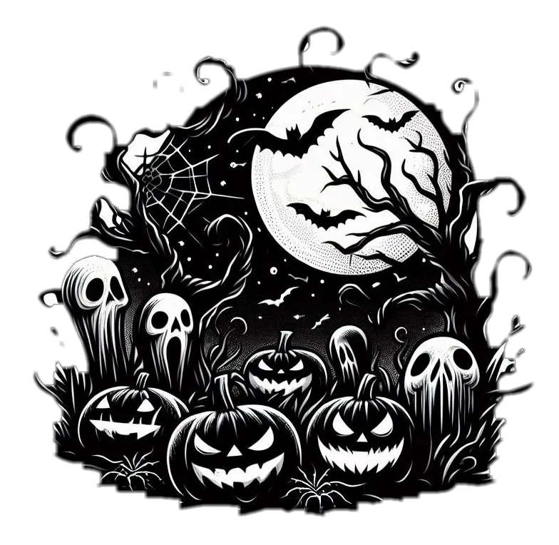 Free Download Spooky Halloween Png Elements For Diy Crafts - High Quality Halloween PNG Image