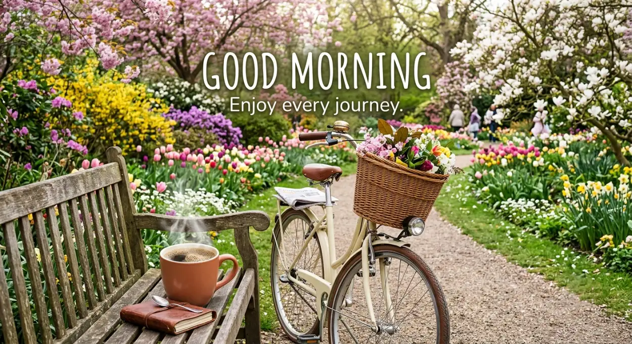 Free Download Spring Morning Coffee Wallpaper - High Quality Good Morning Coffee Image