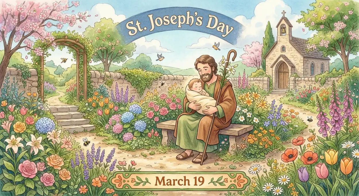 Free Download St Joseph Day Religious Sayings - High Quality St Josephs Day 2026 Date And Significance Image