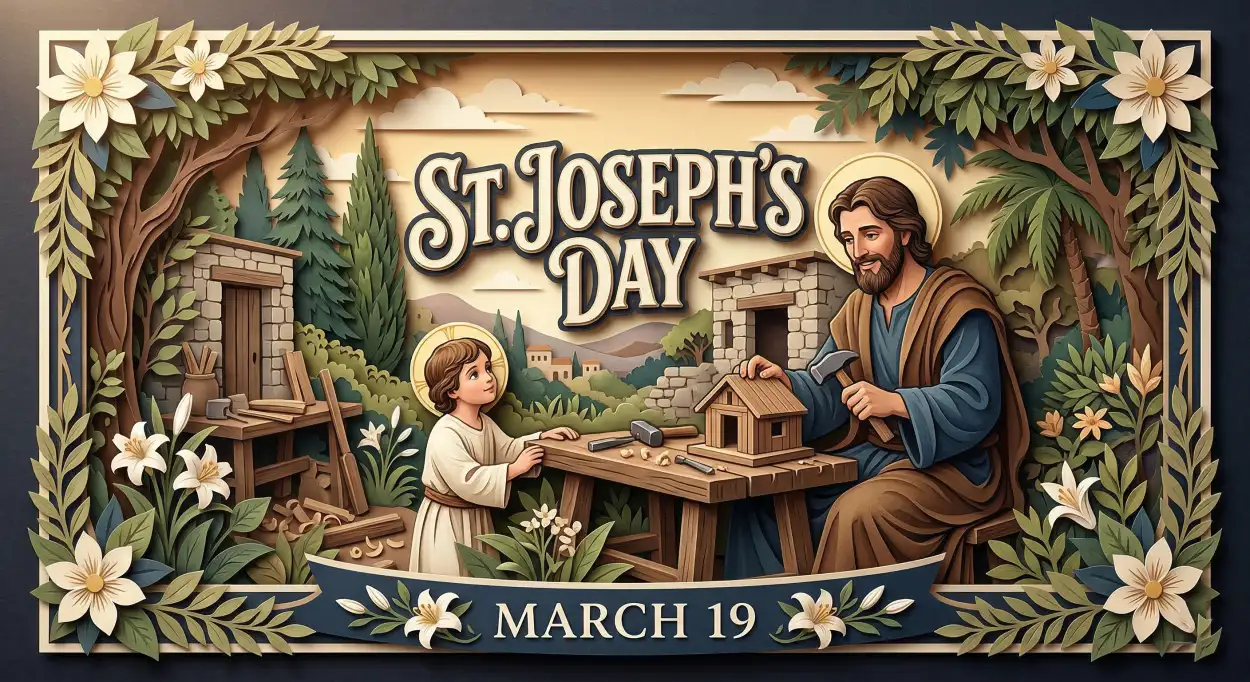 Free Download St Josephs Day Activities For Kids - High Quality St Josephs Day 2026 Date And Significance Image