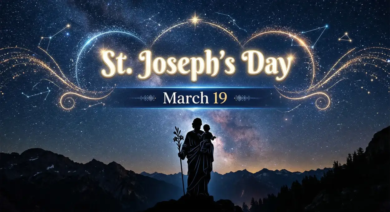 Free Download St Josephs Day Banner Design Free Png - High Quality St Josephs Day 2026 Date And Significance Transparent PNG