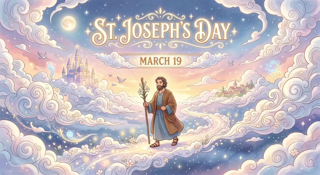 Free Download St Josephs Day Clipart Transparent Background - High Quality St Josephs Day 2026 Date And Significance Background Image