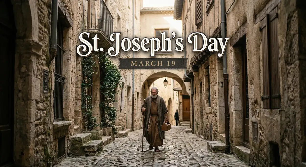 Free Download St Josephs Day Inspirational Quotes For Men - High Quality St Josephs Day 2026 Date And Significance Image