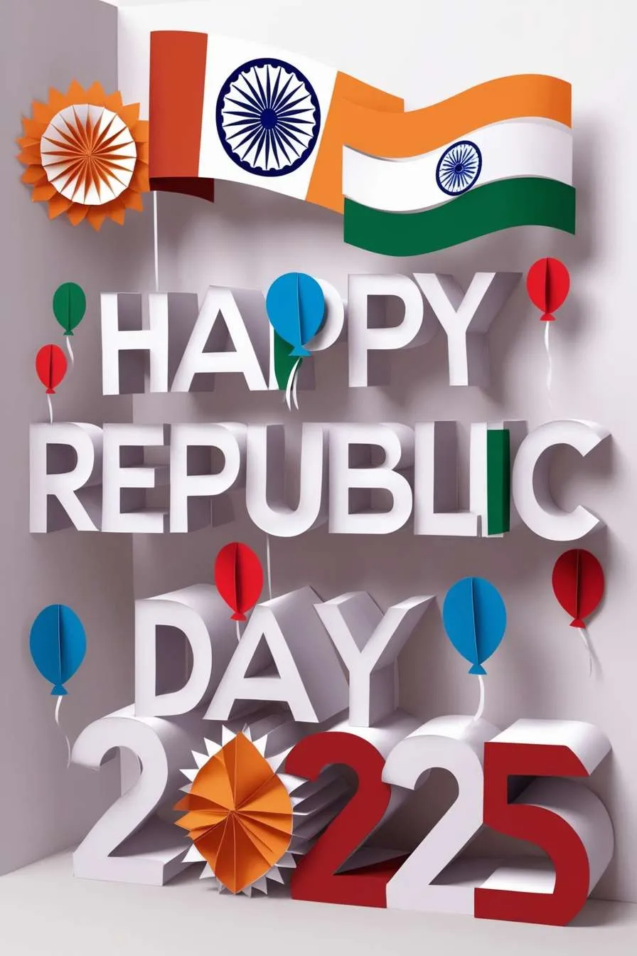 Free Download Stylish Happy Republic Day 2025 Wishes Text - High Quality Happy Republic Day 2025 Wishes Background