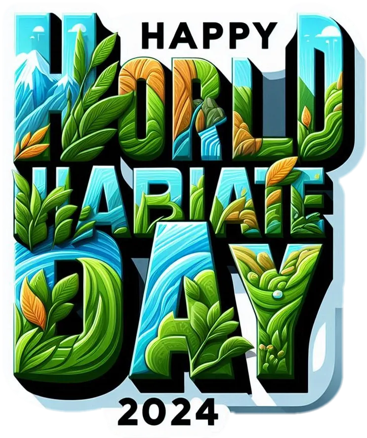 Free Download Stylish Happy World Habitat Day Png Graphics For Banners - High Quality Happy World Habitat Day PNG Image