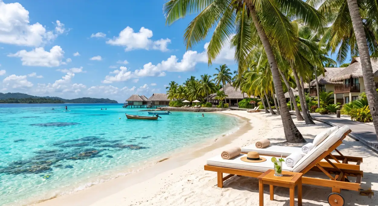 Free Download Summer Beach Background For Travel Agency Promotion - High Quality Summer Background Background Image