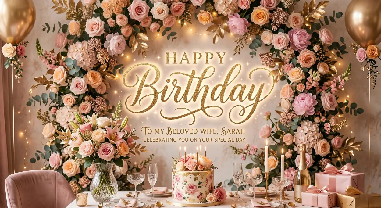 Free Download Sweet Happy Birthday Wishes For Wife - High Quality Happy Birthday Wishes Image