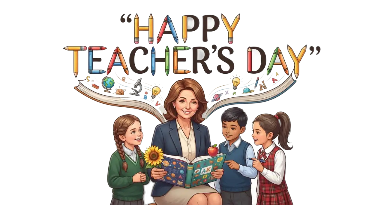 Free Download Teachers Day Book Png - High Quality Teachers Day Png Transparent PNG